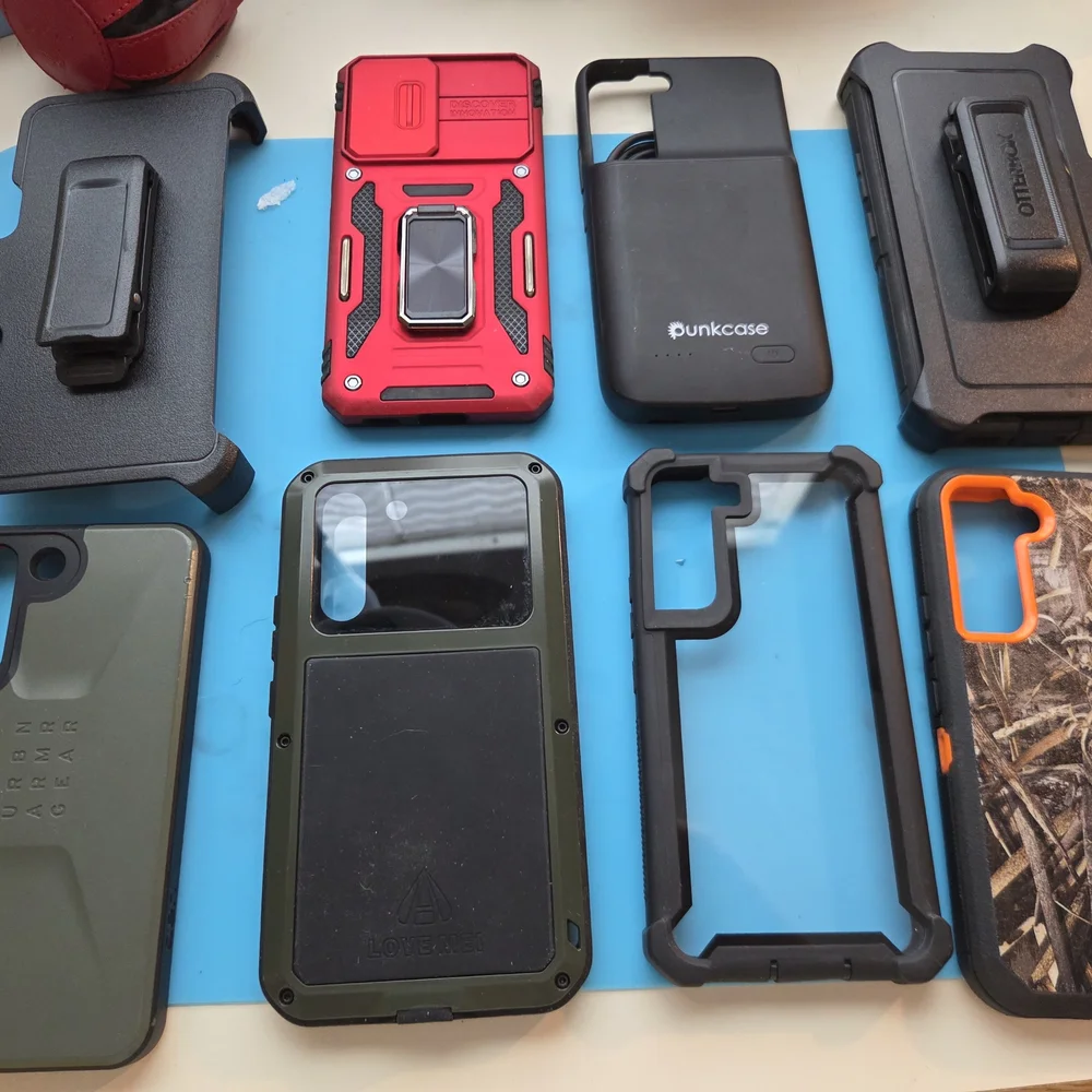 Red and Black Rugged Phone Case